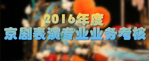 美女被操高潮喷水网站国家京剧院2016年度京剧表演专业业务考...